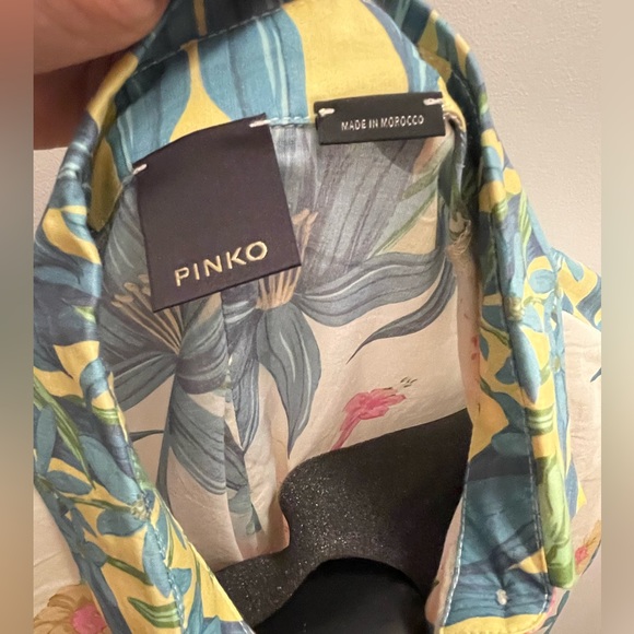 Pinko Cotton Floral Shirt XS - Picture 10 of 10